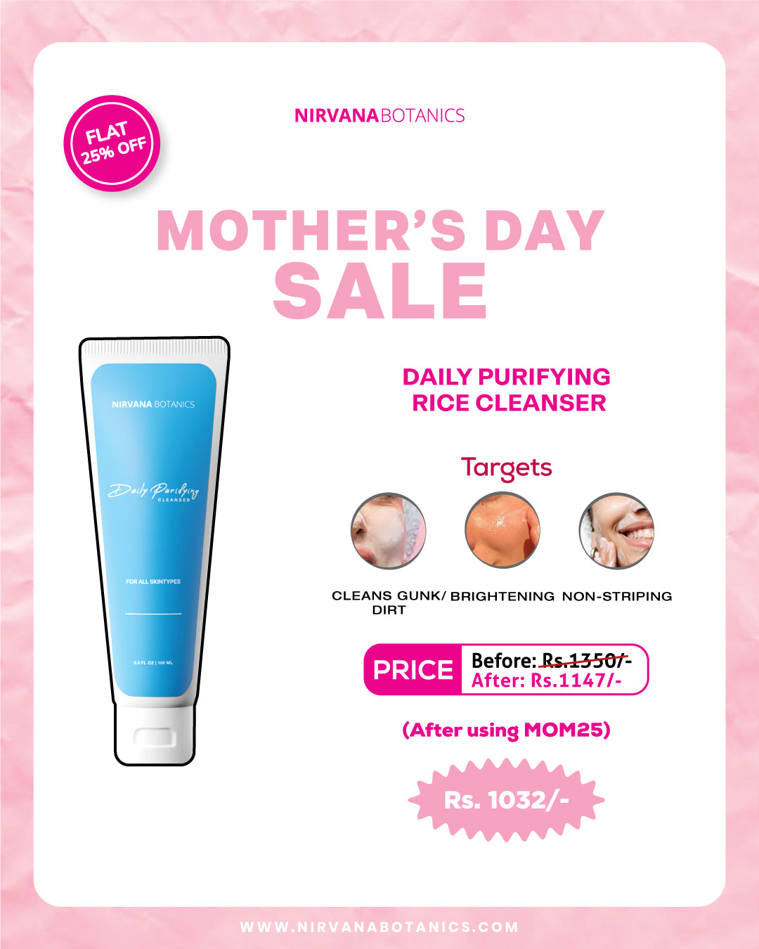 Daily Purifying Rice Cleanser-Face Wash