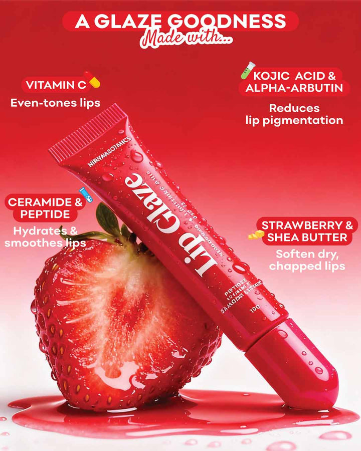 Strawberry Glaze - Lip Treatment -  Repair Pigmented Dry Lips 🍓